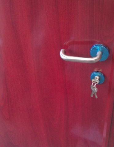 紅胡桃木紋轉(zhuǎn)印防火門